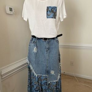 fashion shirt and skirt